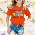 thumbnail image 2 of Bobifish Toddler Girls T Shirt Short Sleeve Casual Cartoon Graphic Print O-Neck Tee School Spring Summer Children Girls Shirt, 2 of 4