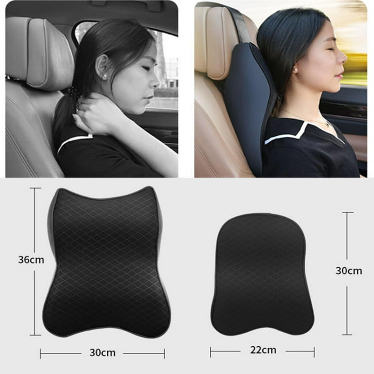 TKLoop Car Neck Pillow for Driving Seat Tesla Car headrest Pillow with  Adjustable Strap, 100% Memory Foam Neck Support Pillow for Car, Office  Chair