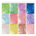 thumbnail image 1 of 24/12 Colors Candy Paper Pieces Cellophane Colorful Epoxy Resin Filler Handmade, 1 of 3