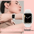thumbnail image 7 of Allytechgroup [2 Pack] Glitter Case with Screen Protector for Apple Watch Series 10 46mm, Full Body Protective Tempered Glass HD Clear Screen Protector  Cover with Bling Rhinestone for Girls Women, 7 of 7