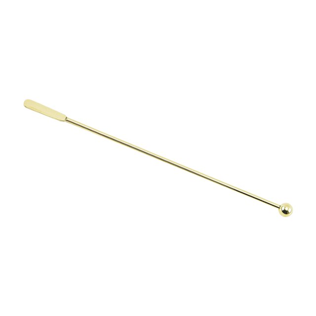 Agitador largo paleta de cóctel reutilizable duradero perfecl Muddler de cóctel Oro