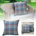 thumbnail image 2 of Outdoor Waterproof Pillow Covers 20x20 Inch Square Decorative Throw Cushion Cases for Patio Balcony Tent Sofa Polyester Solid Farmhouse Style Accent Pillows, 2 of 4