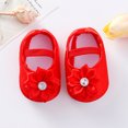 thumbnail image 5 of RMGVDSD Baby Walker Shoes Baby Girls Soft Sole Bowknot Princess Wedding Dress Flats Toddler Princess Shoes Baby Shoes Soft Walking Sock Shoes For 6-9 Months, 5 of 7