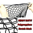 Zento Deals Heavy Duty Stretchable Black Mesh Net Cargo Trunk Storage
