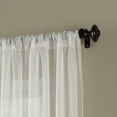 thumbnail image 4 of Curtainworks Soho Voile Indoor Curtain, Polyester Sheer Poletop Single Panel, Winter White, 59" x 95", Adult, 4 of 5