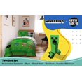 thumbnail image 2 of Set de edredón Sunny Side Up Minecraft Twin Kids, 5 piezas, 2 of 7