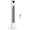 White, variant on HOMCOM Freestanding Tower Fan Cooling with 3 Speed Timer LED Sensor Panel