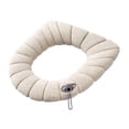 thumbnail image 1 of Funda para asiento de inodoro BLESIY Beige ligera reutilizable para viajes baño y hogar, 1 of 8