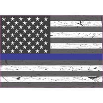 5in X 3.5in Blue Lives Matter American Flag Bumper Sticker Car Stickers
