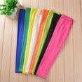 thumbnail image 1 of Girl Pants Soft Elastic Modal Cotton Kids Leggings Candy Color Girls Skinny Pants Trousers Solid Color 2-13Y Children Trousers5120l He Qiyong unisex, 1 of 1