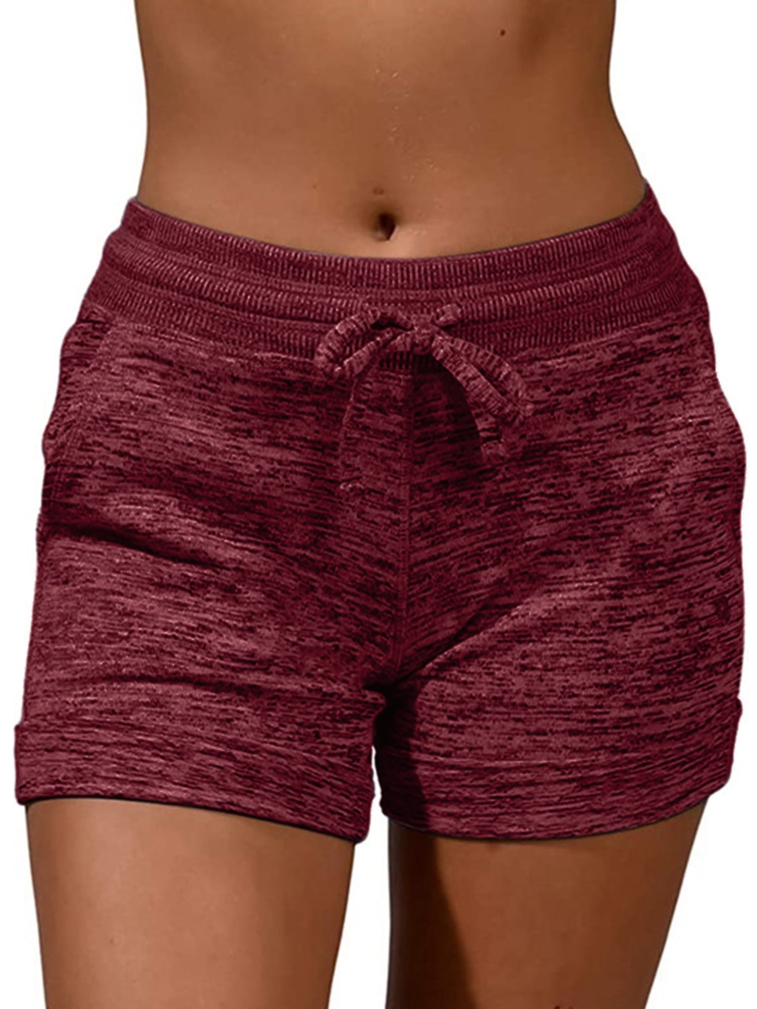 plus size workout shorts with pockets