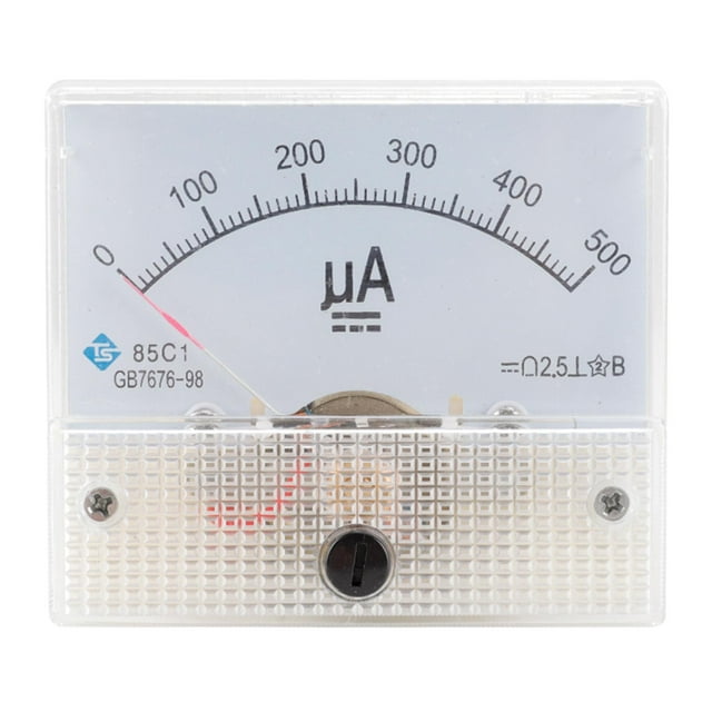 S SERENABLE Analog Panel AMP Microamp Current Ammeter Meter Gauge DC DC 0-500uA