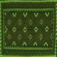 thumbnail image 1 of Ahgly Company Indoor Square Oriental Green Traditional Area Rugs, 3' Square, 1 of 1