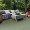 thumbnail image 4 of SAFAVIEH Courtyard Leighton Checkered Indoor/Outdoor Area Rug, Dark Green/Beige, 9' x 12', 4 of 14