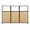 Natural Maple, variant on Versare Workstation Screen Partiton | Modern Office Cubicle | | Flexible Work Space | 1, 2 or 3 Laminate Panels Wide | With Window