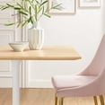 thumbnail image 7 of Modway Lippa 40" Square Wood Grain Dining Table in White Natural, 7 of 7
