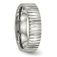 thumbnail image 4 of Auriga Fine Jewelry Titanium and Textured 6mm Band for Men Size 7.5, 4 of 6