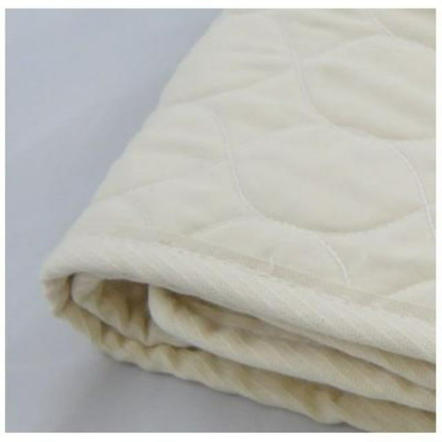 Healthy Body Head To Toe Organic Cotton Quilted Mattress Pad w/Strong Elastic Straps - Twin Organic Cotton Quilted Pad