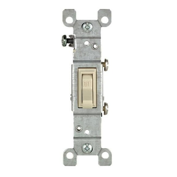 15V 1-pole Residential Grade Co-alr AC Quiet Toggle Switch, Ivory