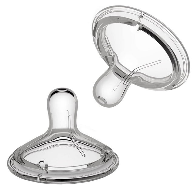Tetina de Silicón Nanobébé Líquidos Espesos Corte Y 2Pk +6 Meses