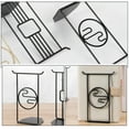 thumbnail image 6 of Bookcase Shelves 2 Pcs Magazine Holder File Storage Bookends for Heavy Books Stand Decorate Iron, 6 of 6