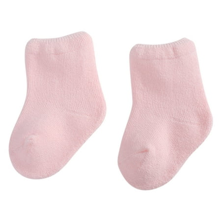 

Quealent Unisex Baby Socks Socks for 12 Month Old Boy Kids Winter Warm Long Toddlers Boys Girls Children Princess Floor No Peel Socks Pink M
