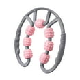 thumbnail image 2 of Yinanstore Rouleau de Massage à Main pour Jambes, Rouleau pour Cuisses, 7 Roues, Outil de Massage Multifonctionnel pour Épaule, Taille, Bras, Gris et Rose, 2 of 8