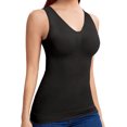 thumbnail image 2 of EUYZOU Women Tummy Control Shapewear Tank Tops Pleated Bustier Sweetheart Compression Tank Tops Body Shaper Camisole, Black S At Women's Clothing Store 2 of 14