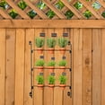 thumbnail image 2 of AuldHome Design Mini Clay Pot Hanging Rack (2-Inch w/ Pots); 3x3 Grid Pot Hanger for Plants and Decorative Use, 2 of 8