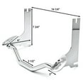 thumbnail image 5 of Krator Chrome Spot Light Passing Lamp Mount Bar Bracket Compatible with 1994-2013 Harley Davidson Road King, 5 of 5