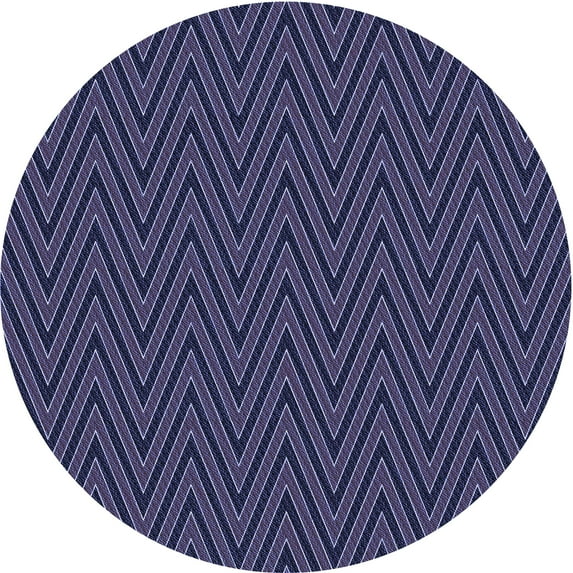 Ahgly Company Machine Washable Indoor Square Transitional Night Blue Area Rugs, 3' Square