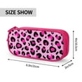 thumbnail image 4 of TEQUAN Large Capacity Pencil Case, Pink Leopard Camouflage Pattern Pencil Pouch 2 Compartments Pencil Bag (Pink), 4 of 7