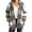 Khaki, variant on Shadoumai Plaid Fleece Jacket Women Sherpa Zip Up Hoodies Long Sleeve Flannel Jacket Trendy Winter Coats Outerwear