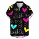 thumbnail image 2 of Ceisia Fashion Unisex Men Women Casual Short Sleeve Printed Turndown Collar Button Gift Shirt, 2 of 6