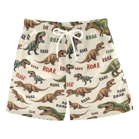 joogoo Boy Swim Trunks Cartoon Dinosaur-d1 Bathing Beach Board Shorts M
