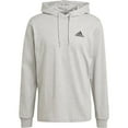 thumbnail image 3 of Adidas, Mens, Small Logo Single Jersey Hoodie, Medium Grey Heather, Small, 3 of 3