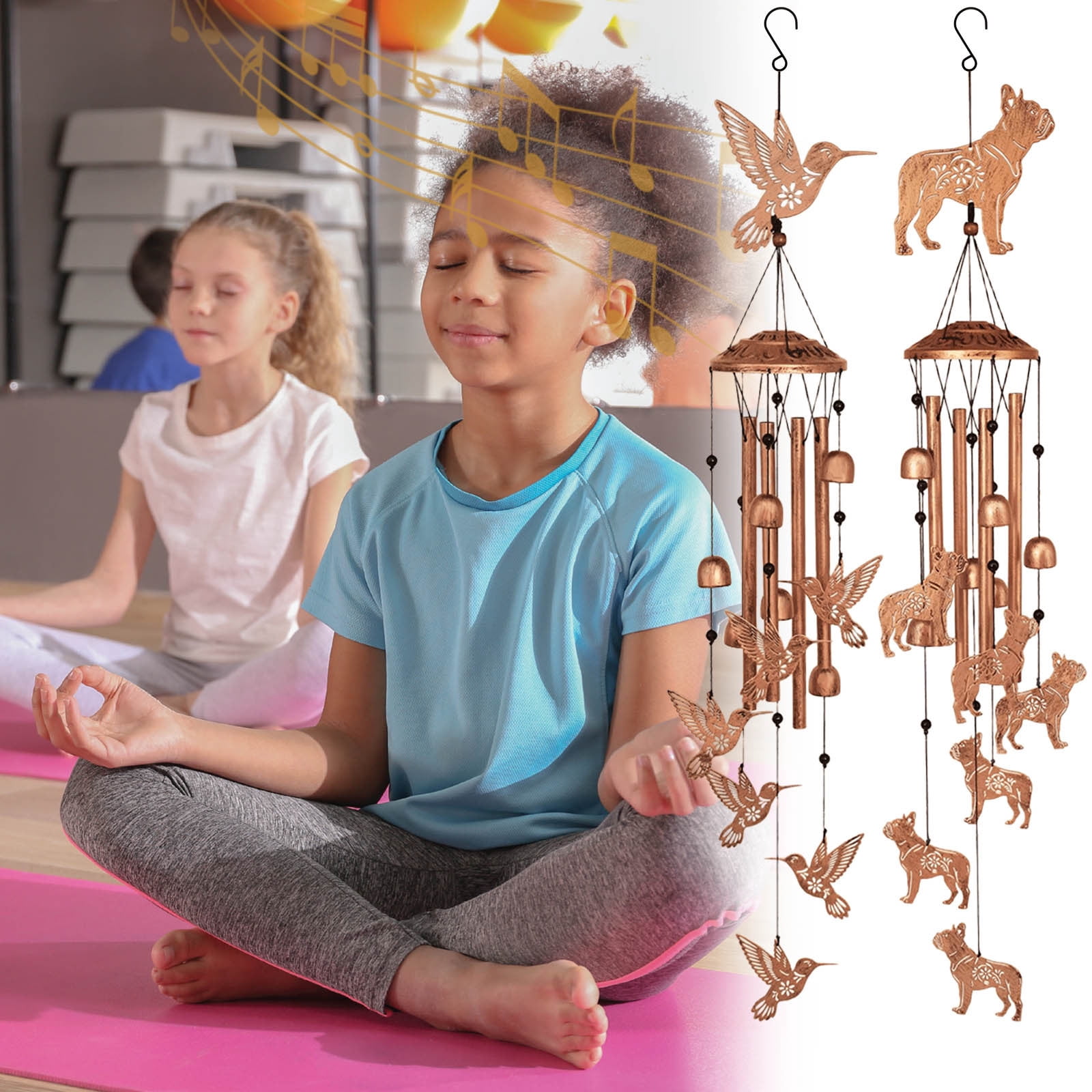 Pack De 30 Carillón De Viento Tubos Para Jardín Al Aire Libr