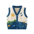 thumbnail image 1 of Esaierr Kids Infant Baby Boy Girl Knit Sweater Vest Cardigan Cartoon V-Neck Toddler Buttons Cardigan, 1 of 5