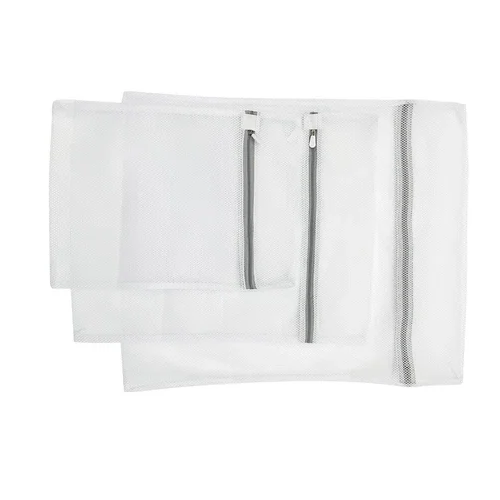 3Pcs Coarse Mesh Laundry Bag Storage Drawstring Bag Wash Doll Bag
