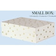 thumbnail image 5 of Decorative Storage Boxes with Lids, 3 Pack Sturdy Organizer Storage Bins, Includes Small Medium Large Pink Nesting Boxes with Magnetic Closure, Gold Dot with Script, 5 of 15