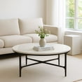 thumbnail image 3 of Emryn Marble Round Coffee Table, 3 of 6