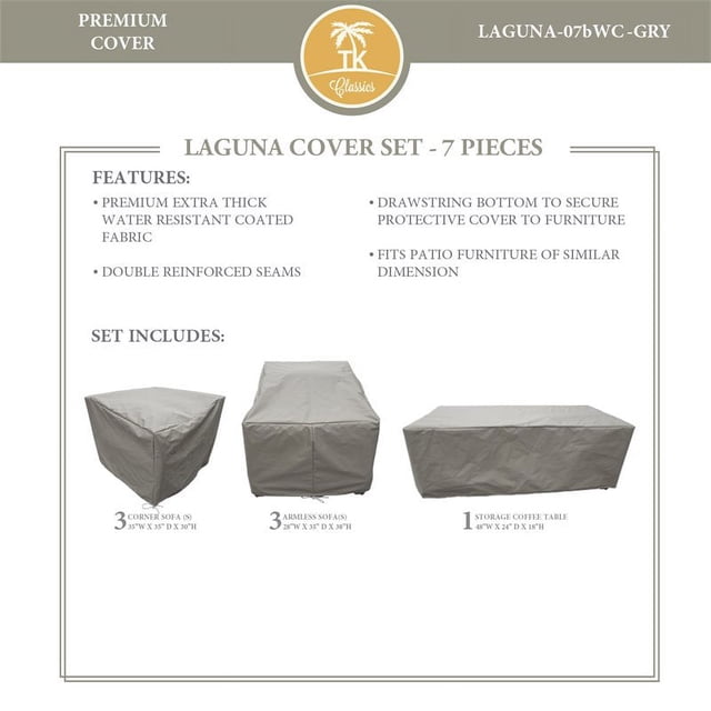 Housse de Protection LAGUNA-07b en Gris