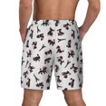 thumbnail image 4 of Uemuo Poodle Dog Pattern Mens Swim Trunks Quick Dry Board Shorts with Mesh Lining, Stretch Beach Shorts Quick Dry No-Chafing Board Shorts-Medium, 4 of 9