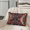 thumbnail image 6 of KLL Colorful Mexican2 Pattern Silk Pillowcase for Hair and Skin Standard Size 20"X 30" Soft Breathable Pillow Covers for Sleeping, 6 of 7