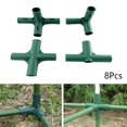thumbnail image 4 of 8pcs Greenhouse Frame Joint Connector 19mm Heavy Duty Pipe Frame Awning Bracket, 4 of 6