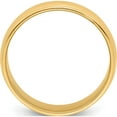 thumbnail image 2 of 14K Yellow Gold 6mm Milgrain Half-Round Wedding Band (Size 6) Made In United States m060-6, 2 of 5