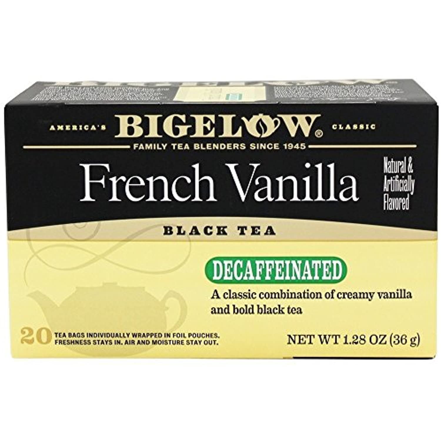 Bigelow Decaf French Vanilla Tea Bags, 20 Ct