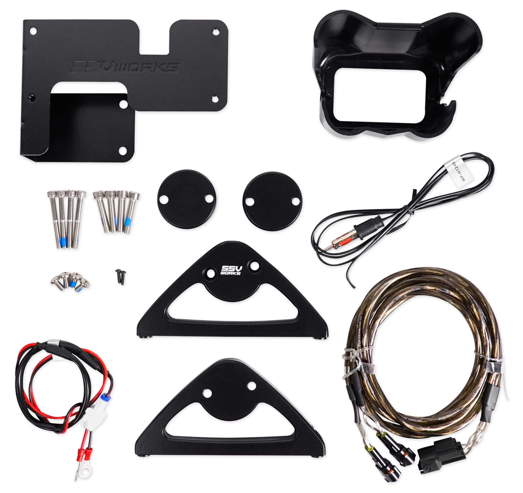 2015-2018 Can-Am SPYDER F3 Bluetooth Receiver+Kicker Speakers+Mounting/Wire  Kits