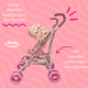 thumbnail image 4 of Carriola de Juguete iBaby Bastone Plegable con Capota y 4 Ruedas Grandes, 4 of 6