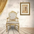 thumbnail image 3 of Galapon, Nikki 23x32 Gold Ornate Wood Framed with Double Matting Museum Art Print Titled - Grid and Parallelogram, 3 of 4